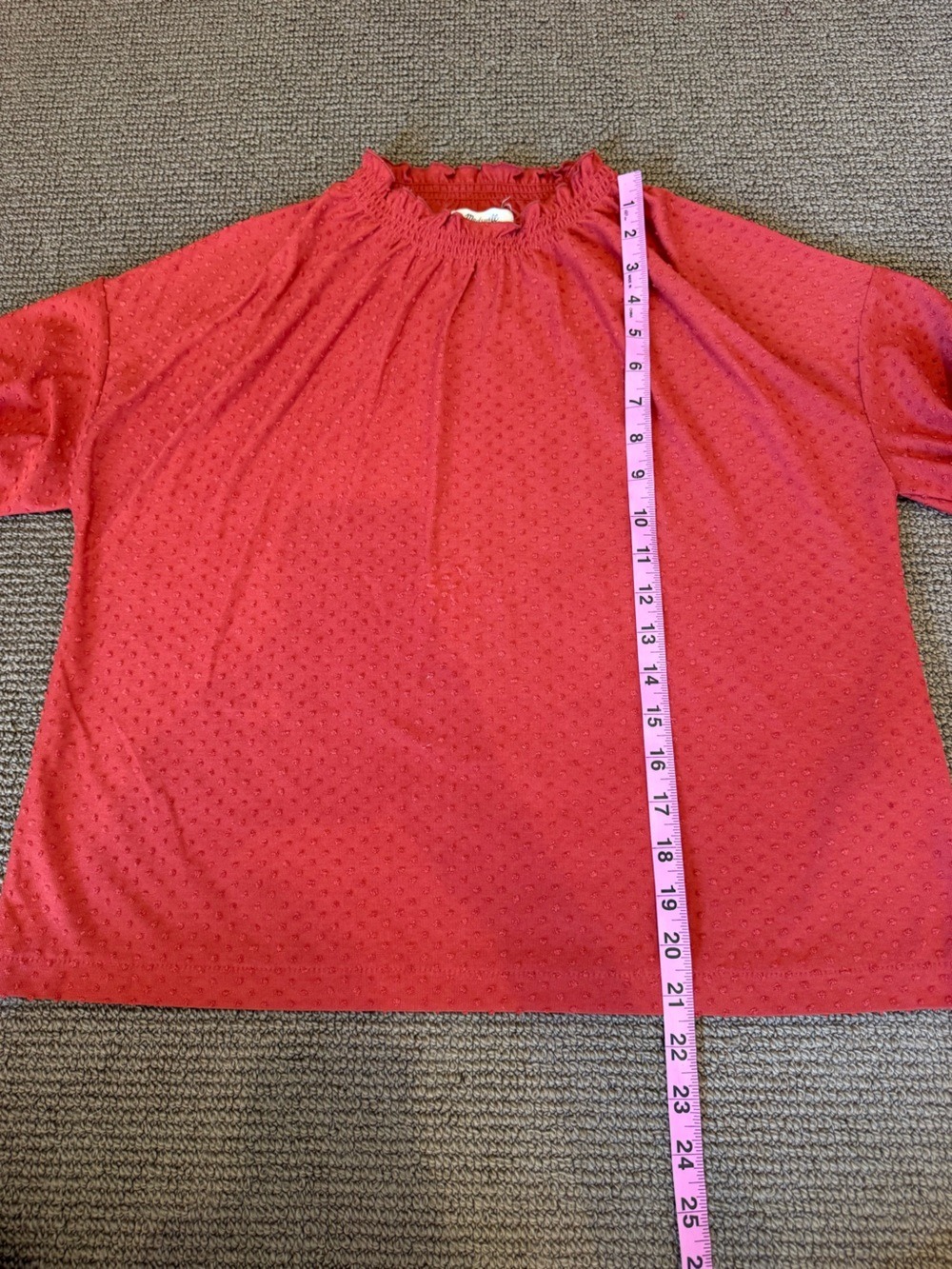 ☀️ MADEWELL Textured Smocked Sleeve Blouse - Picture 12 of 12